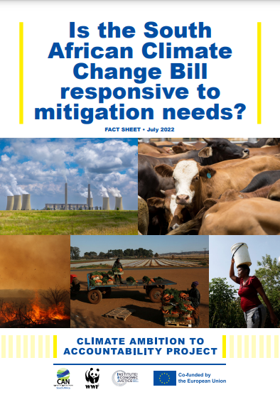 Factsheet – Is the South African Climate Change Bill responsive to mitigation needs?