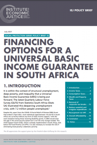 FINANCING OPTIONS FOR A UNIVERSAL BASIC INCOME GUARANTEE IN SOUTH AFRICA