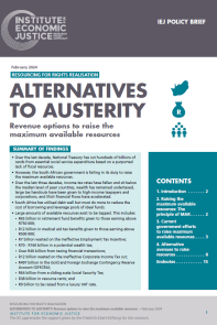 Alternatives to Austerity: Revenue options to raise the maximum available resources