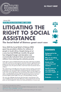 Litigating the Right to Social Assistance: The SRD court case