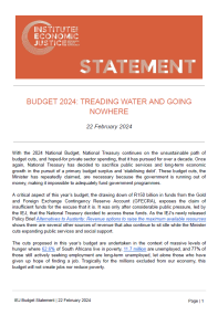 Statement | Budget 2024: Treading water and going nowhere