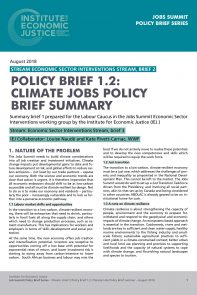 Stream 1, Policy Brief 2 Climate Jobs
