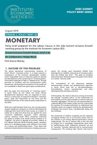 Stream 2, Policy Brief 4a Monetary Policy